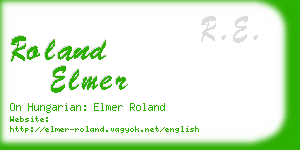 roland elmer business card